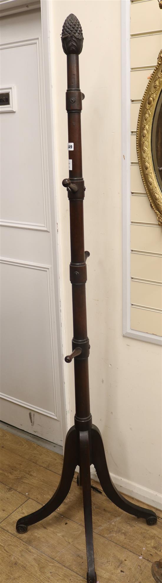 A mahogany hat stand W.43cm